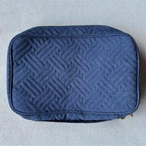 Travel Jewelry Bag ~ Navy with Gold Tone Hardware
